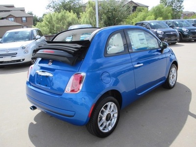 fiat 500c 2015 blue pop gasoline 4 cylinders front wheel drive automatic 76108