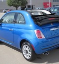 fiat 500c 2015 blue pop gasoline 4 cylinders front wheel drive automatic 76108