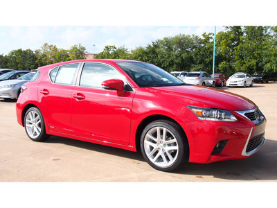 lexus ct 200h 2015 red hatchback hybrid 4 cylinders front wheel drive cvt 77074