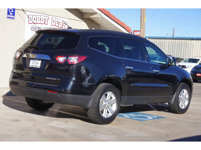 chevrolet traverse 2014 black lt gasoline 6 cylinders front wheel drive 6 speed automatic 79110