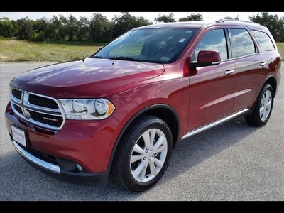 dodge durango 2013 red suv crew 6 cylinders 5 speed automatic 76520