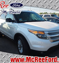 ford explorer 2013 white suv xlt flex fuel 6 cylinders 2 wheel drive shiftable automatic 77539