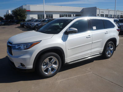 toyota highlander 2015 white suv limited gasoline 6 cylinders front wheel drive automatic 76053