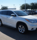 toyota highlander 2015 white suv limited gasoline 6 cylinders front wheel drive automatic 76053