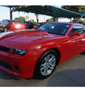 chevrolet camaro 2015 red coupe ls 6 cylinders automatic 76051