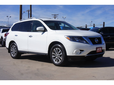 nissan pathfinder 2013 white suv sv gasoline 6 cylinders front wheel drive automatic 79110
