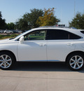 lexus rx 350 2012 white suv 6 cylinders shiftable automatic 77074