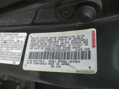 toyota camry le xle se