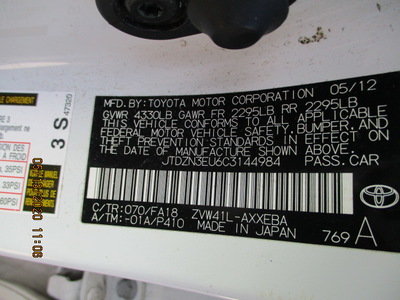 2012 toyota prius v