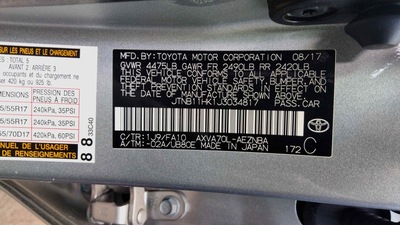 toyota camry 2 5l