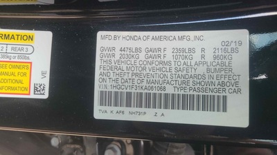 honda accord 1 5l