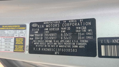 kia sedona 3 3l