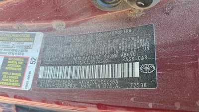 toyota camry 2 5l