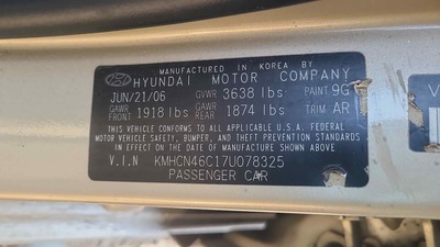 hyundai accent 1 6l