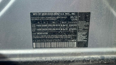 mercedes benz m class 5 5l
