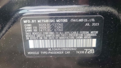 mitsubishi mirage 1 2l